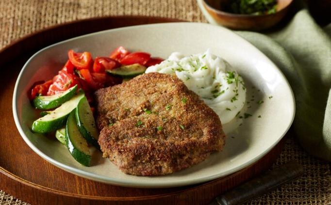 Country-Fried Steaks with Tomato-Basil Sauce